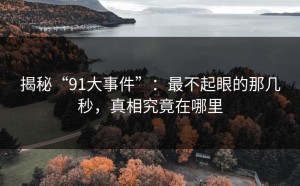 揭秘“91大事件”：最不起眼的那几秒，真相究竟在哪里