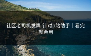 社区老司机发声-针对p站助手｜看完就会用
