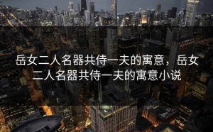 岳女二人名器共侍一夫的寓意，岳女二人名器共侍一夫的寓意小说