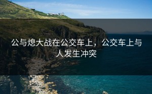 公与熄大战在公交车上，公交车上与人发生冲突