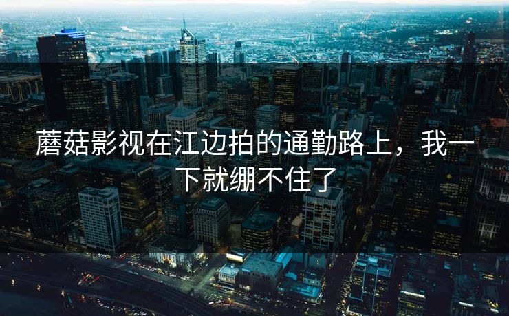 蘑菇影视在江边拍的通勤路上,我一下就绷不住了 蘑菇影视在江边拍的通勤路上,我一下就绷不住了